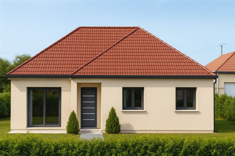 Maison de plain-pied 85m² avec terrain à Valliquerville