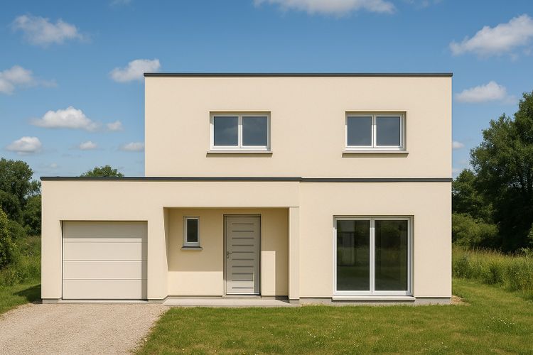 Maison contemporain – 4 chambres, 125 m² habitables, garage