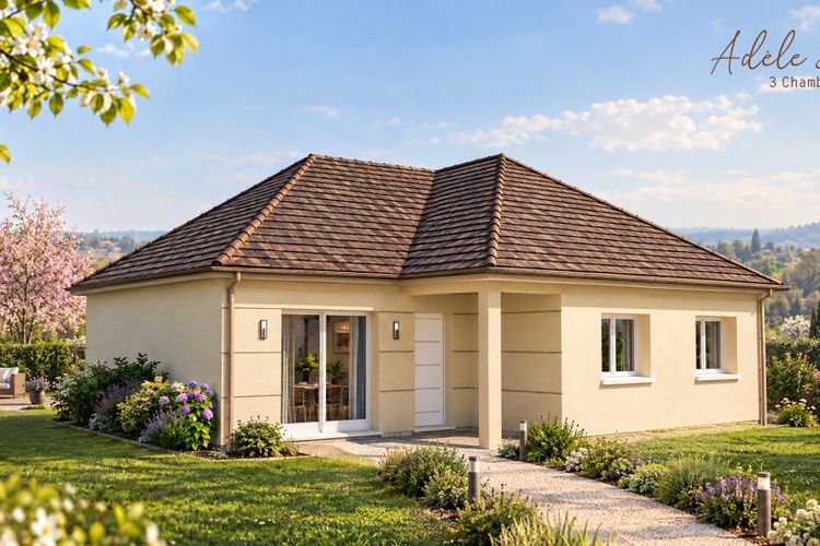 Maison 3 chambres de 85m2 de plain-pied