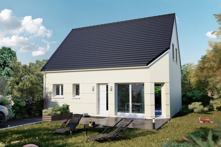 Pavillon contemporain de plain-pied de 95 m² à Rouxmesnil-Bouteilles