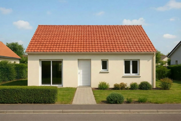 Maison de plain pied de 85 m² - 3 chambres sur terrain à viabiliser - BLACQUEVILLE