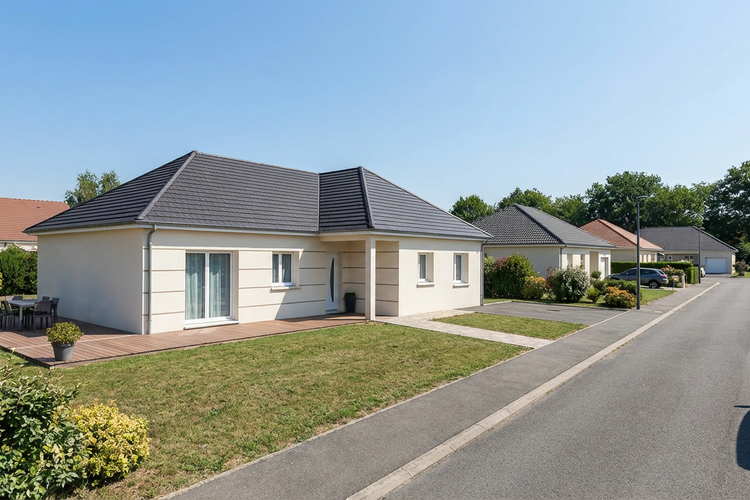 Maison contemporaine ADELE - 4ch- Garage intégré - terrain - Montville (76)