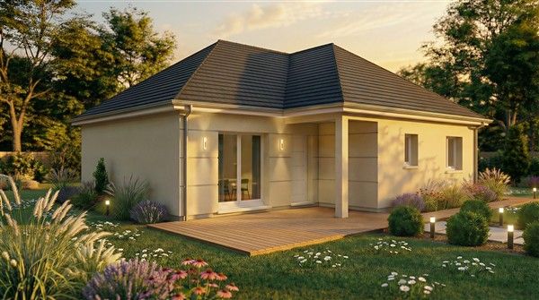Maison 3 chambres de 85m2 de plain-pied